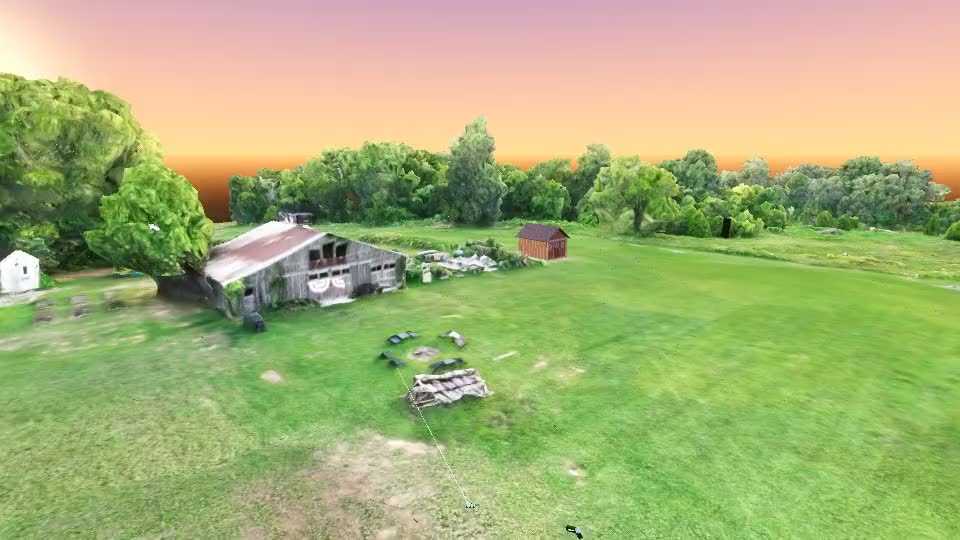 Moving a building to a new spot on the scanned farm, in VR
